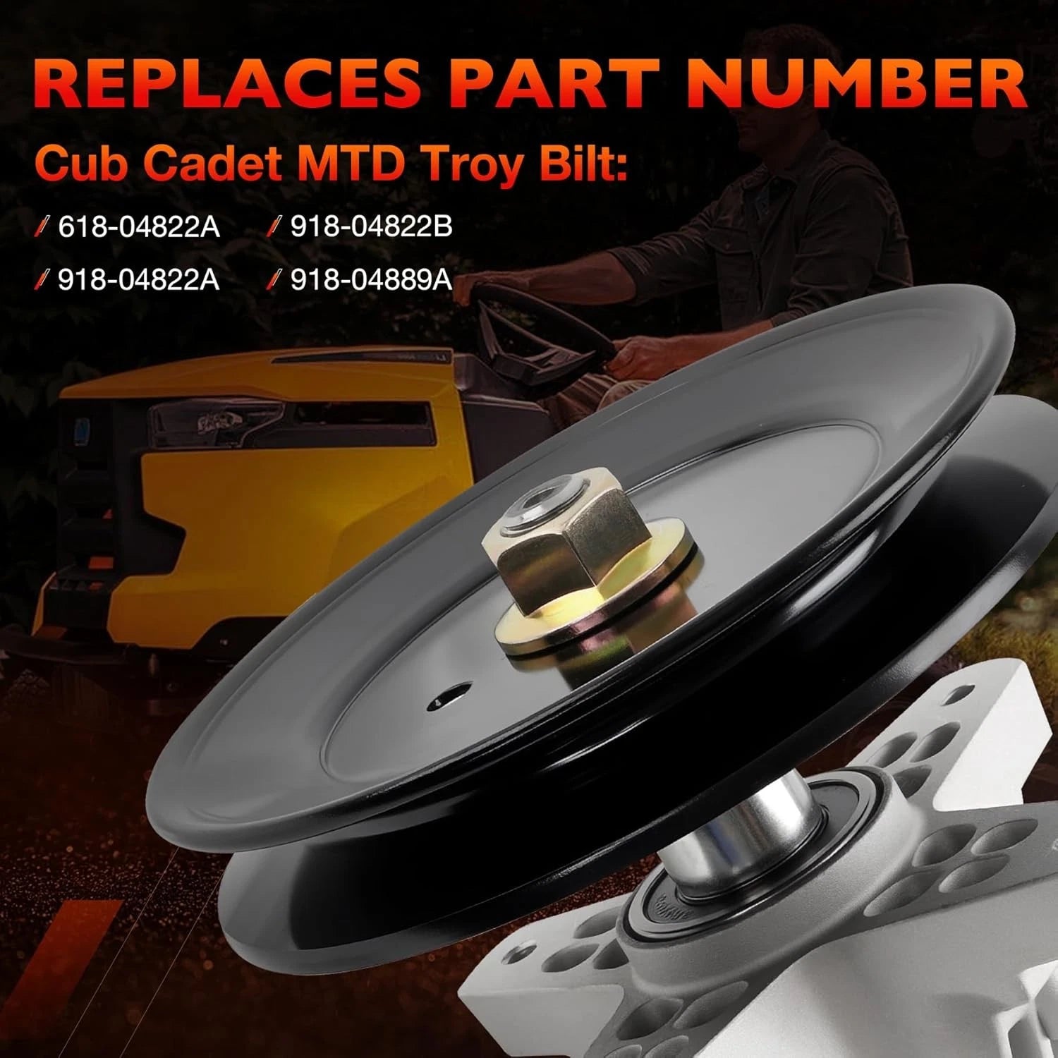 3X Mower Blade Spindle Kit for Cub Cadet Ultima ZT2 ZTS2 ZT3 (60" Deck) 618-04822A