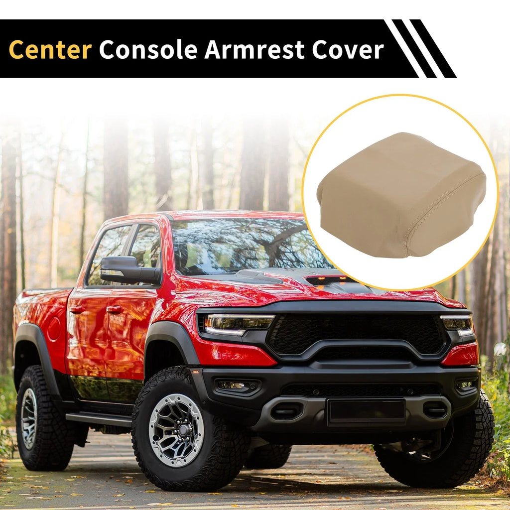 Center Console Cover for Honda Ridgeline 2006-2014 Microfiber Leather Beige