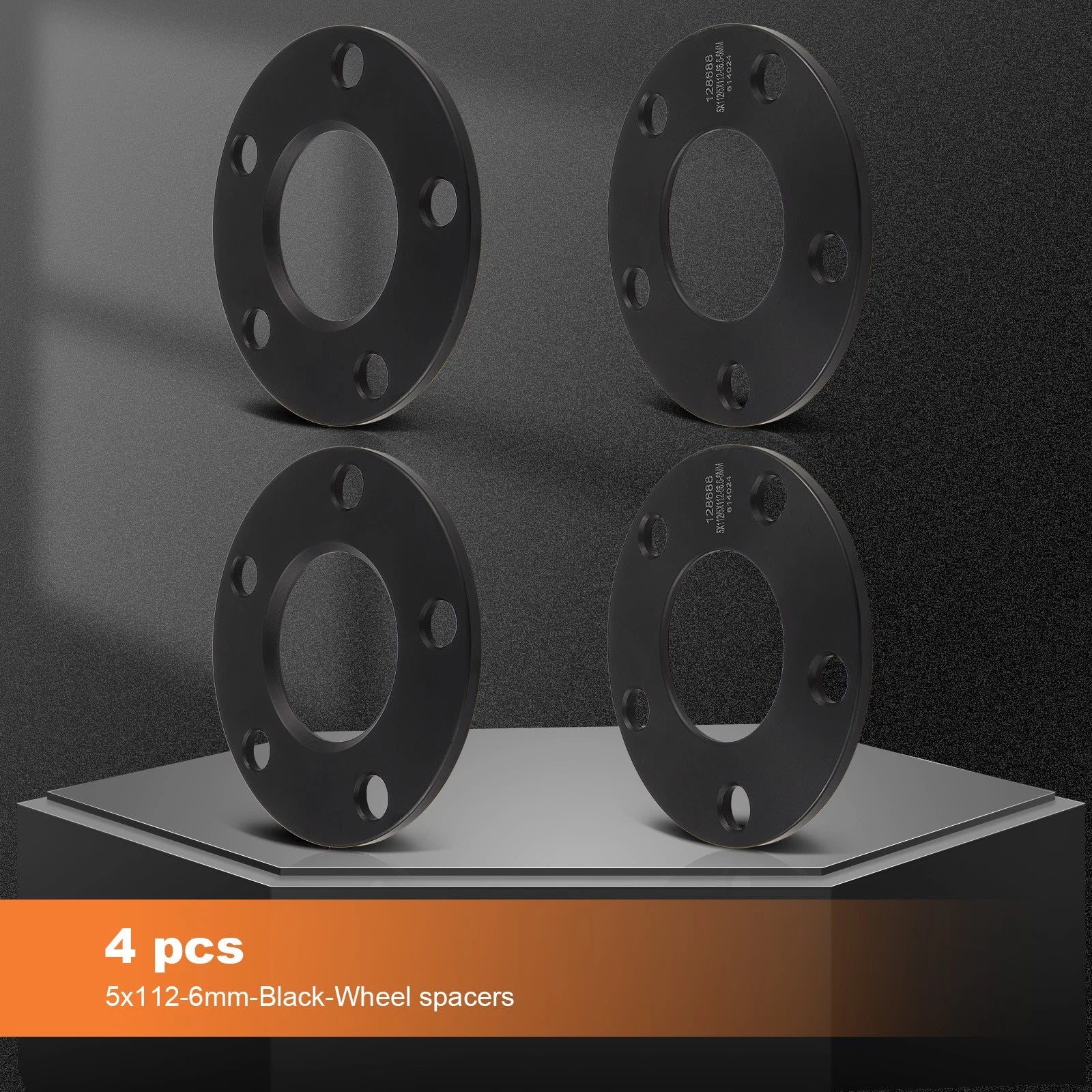 4X 6mm 5x112 Wheel Spacers for Mercedes-Benz E320 E350 C230 GL450 BMW 540i Audi