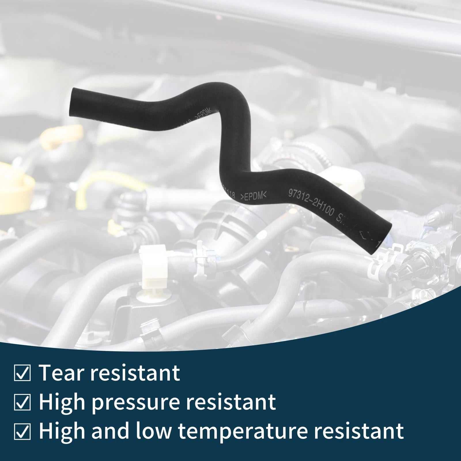 Radiator Hose No. 973122H100 for Hyundai i30 (2007–2011) Rubber
