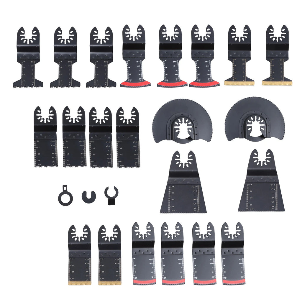 25PCS Titanium Oscillating Tool Blades for Universal Use