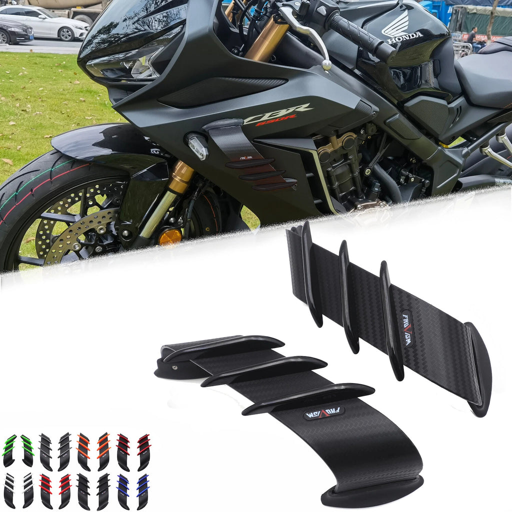 Universal Motorcycle Front Fairing Winglets Side Spoilers (Universal)