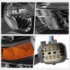 Factory Style Headlight Set for Ford Ranger XL XLT (2019–2023) - Black Housing, Amber Corner