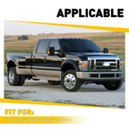 Red & Amber LED Dually Bed Side Fender Lights + Tail Light for Ford F350 (1999–2010)