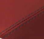 Leather Manual Shift Boot Cover for VW Jetta Vento MK3 (1991–1998) Red Black Stitch