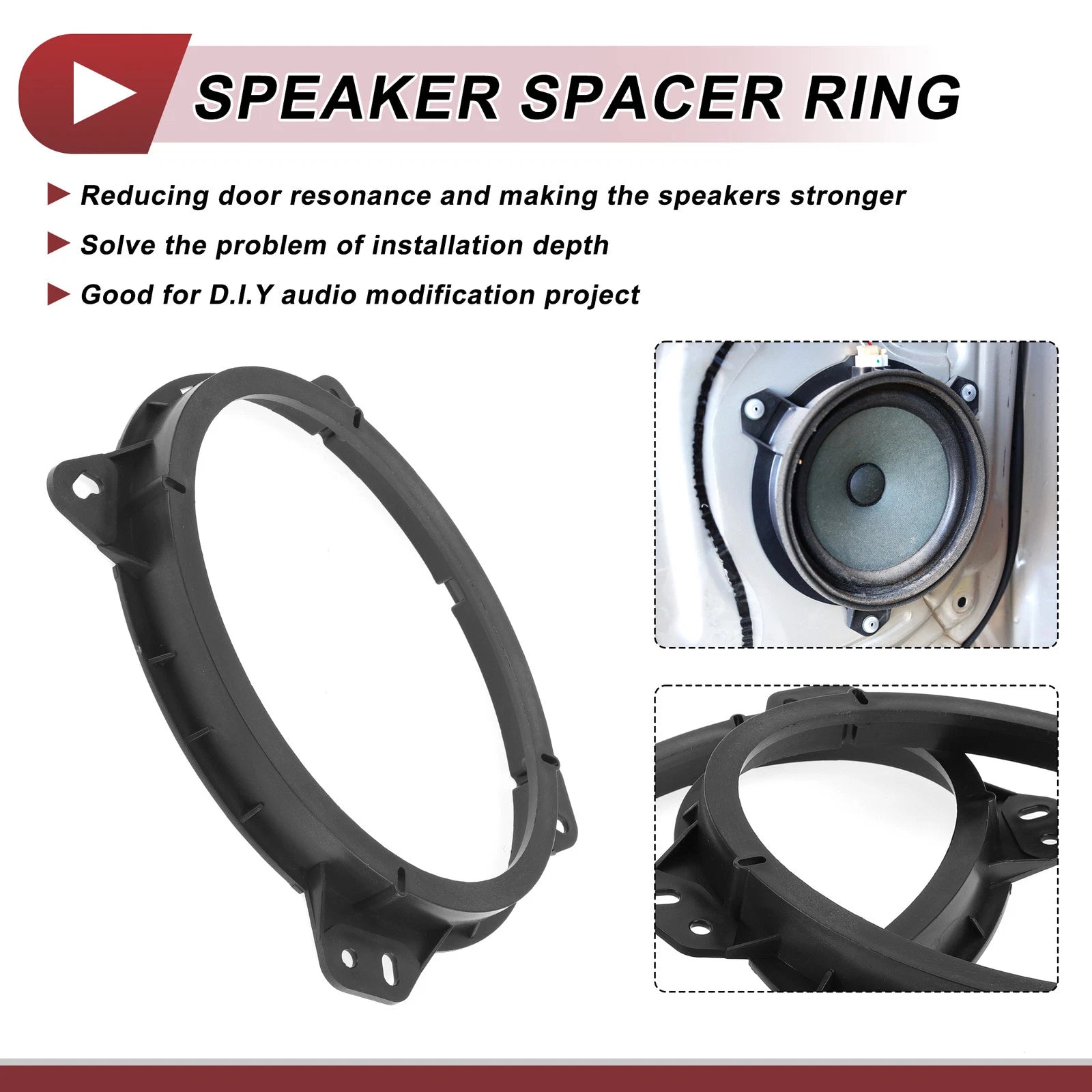Set of 2 Speaker Spacer Rings for Toyota 4Runner (2003–2009) 6"x9"
