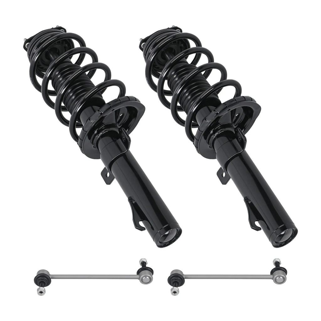 Set of 4 Front Strut w/Sway Bar Links for Ford Transit Connect (2010–2013)