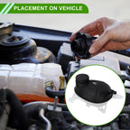 Coolant Expansion Overflow Tank w/ Cap for Mercedes-Benz C300 C43 (2015-2023)