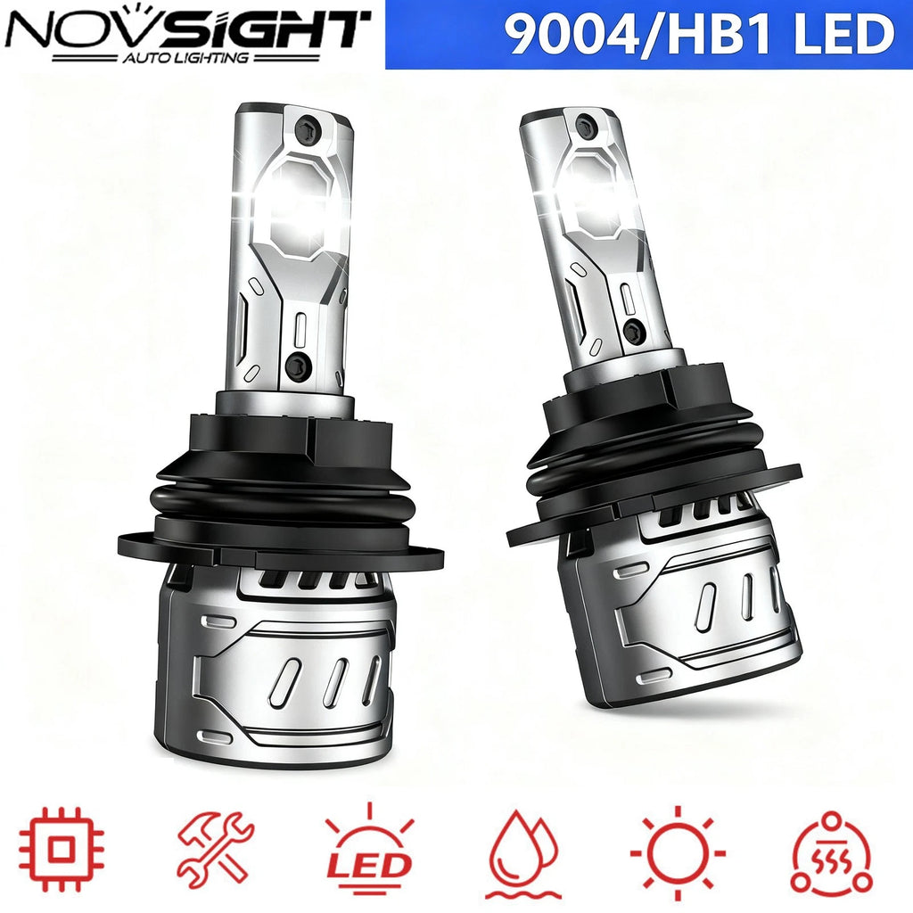2X 9004 HB1 LED Headlight Bulbs for 6500K
