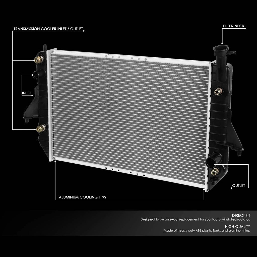 Aluminum Radiator for Chevy Astro/GMC Safari 4.3L (1996–2005) DPI 1786