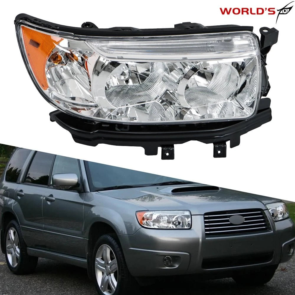 Halogen Headlight with Bulb for Subaru Forester (2006–2008) Right Side