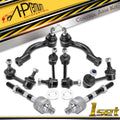 Set of 8 Stabilizer Bar Links & Tie Rod Ends for Kia Sorento (2004–2006)