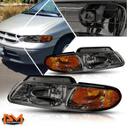 Headlight Lamp for Chrysler Town & Country/Voyager (1996–2000) Smoked Housing
