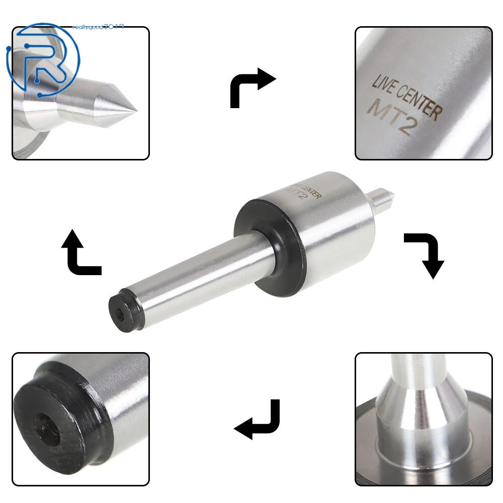 MT2 Live Center for Long Spindle Tool (Precision)