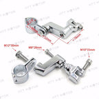 1.25" Engine Guards Footpeg Mounts Clamp for Harley (Replacement, Chrome)