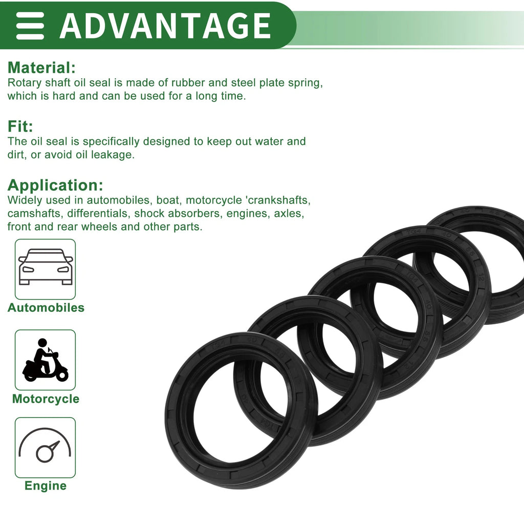 Oil Seal for Rotary Shaft (40x55x12mm)