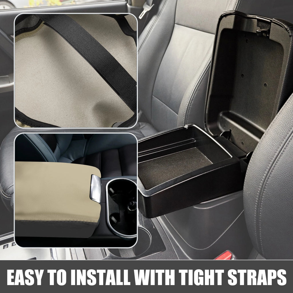Center Console Armrest Cover for Ford F150 (2009–2014) Black Beige