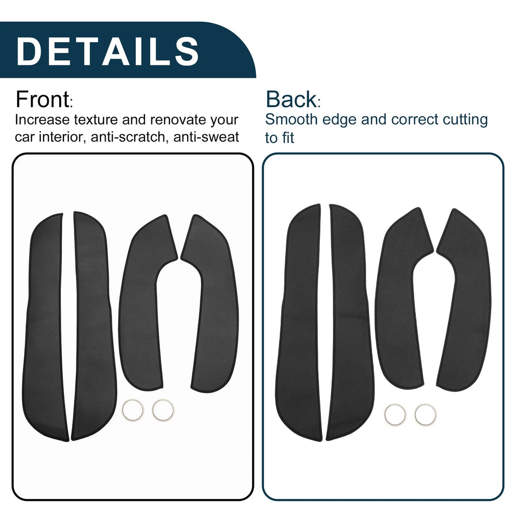 Car Door Leather Anti Kick Pad Sticker for BMW 5 Series (2011–2017)