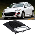 Set of 2 Front Fog Light Grills for Mazda 3 (2010–2011)