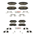 Bosch Blue Ceramic Disc Brake Pads with Hardware Kit for Mazda CX-3 (2016–2018)