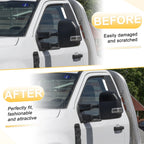 Left Side Mirror Cover Cap Gloss Black for Ford F-250 F-350 F-450 F-550 (2017–2022)