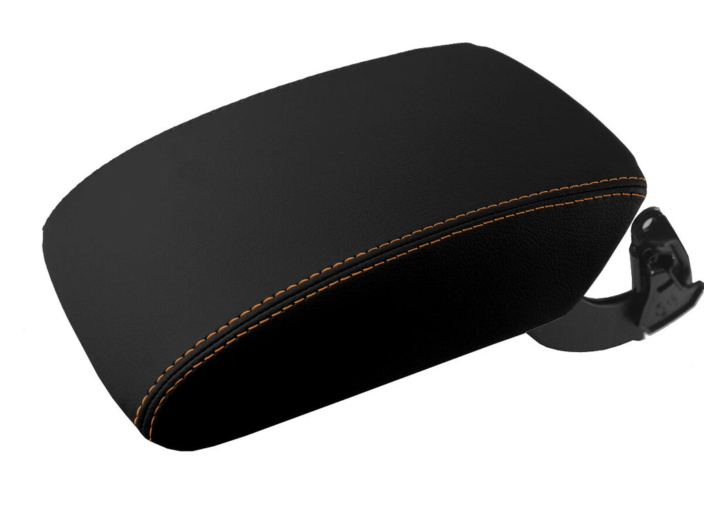 Armrest Cover for Audi Q5 (2009–2017) Leather with Orange Stitch