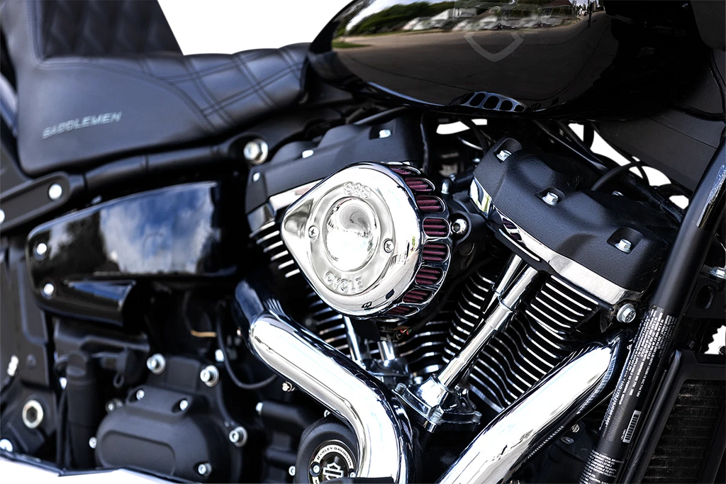 S&S Cycle Mini Teardrop Stealth Air Cleaner Kit for Harley (170-0435C)