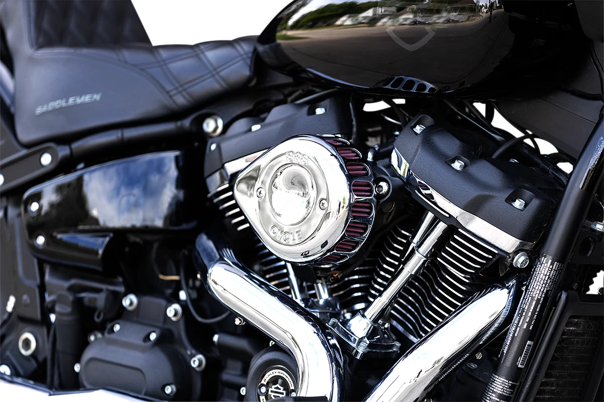 S&S Cycle Mini Teardrop Stealth Air Cleaner Kit for Harley (170-0435C)