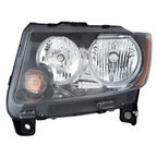 Halogen Head Light Assembly Driver Side Replacement for Honda Civic (2012–2015)