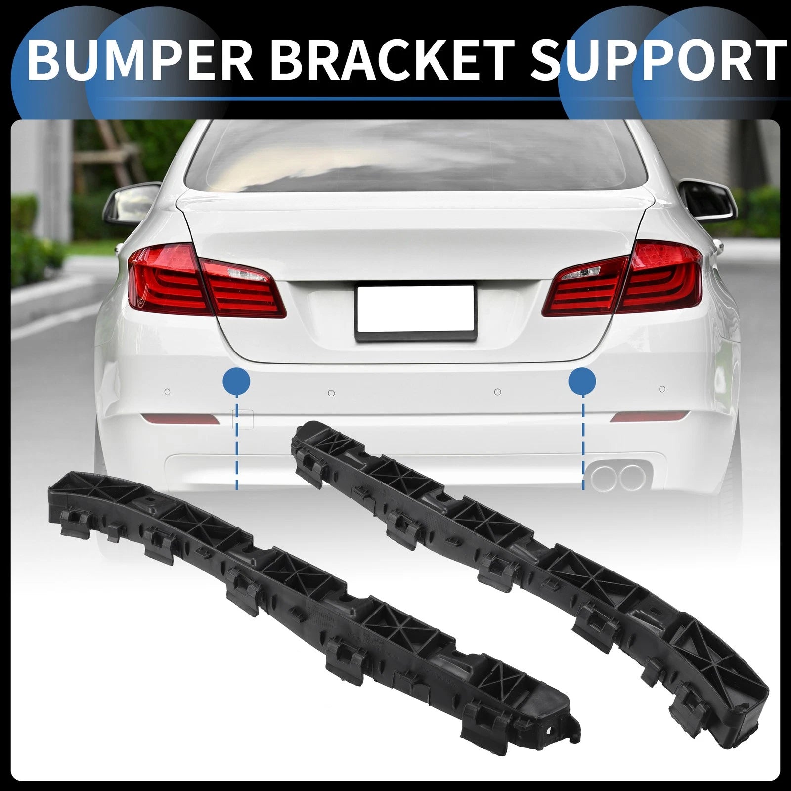 1 Pair Rear Bumper Retainer Bracket No.866133X000 for Hyundai Elantra (2011–2016)