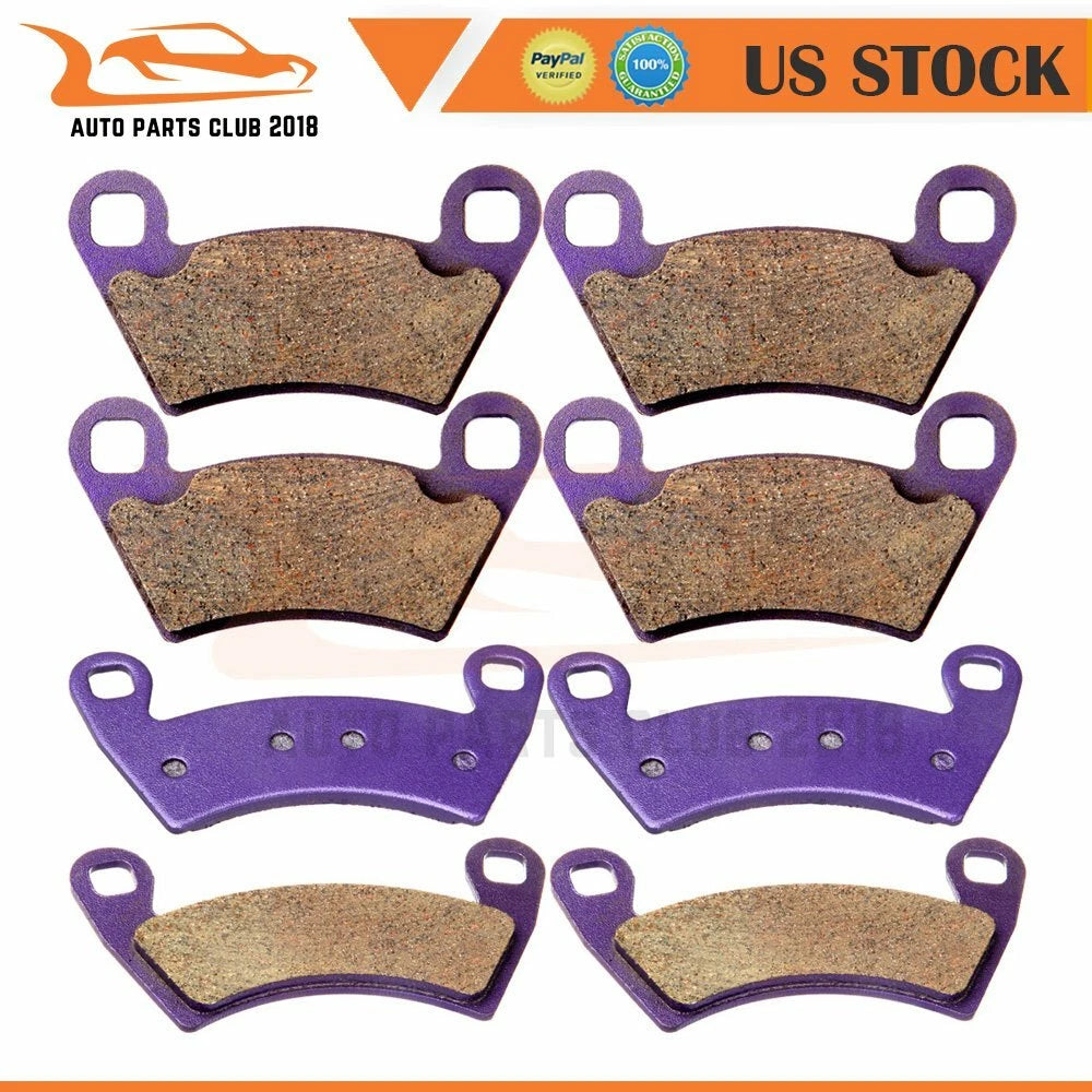 Set of 4 Brake Pads for Polaris Ranger XP 900 800 700 EV (2008–2015)