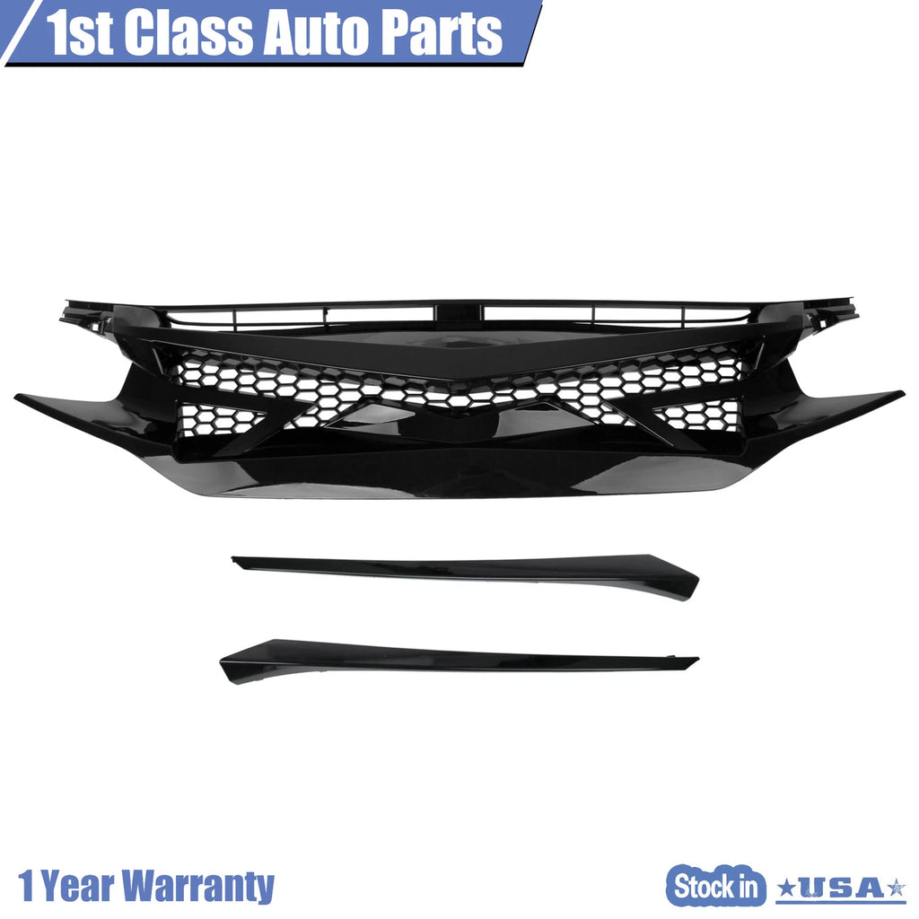 Honeycomb Mesh Grille for Honda Civic Si Hatchback (2016-2021)