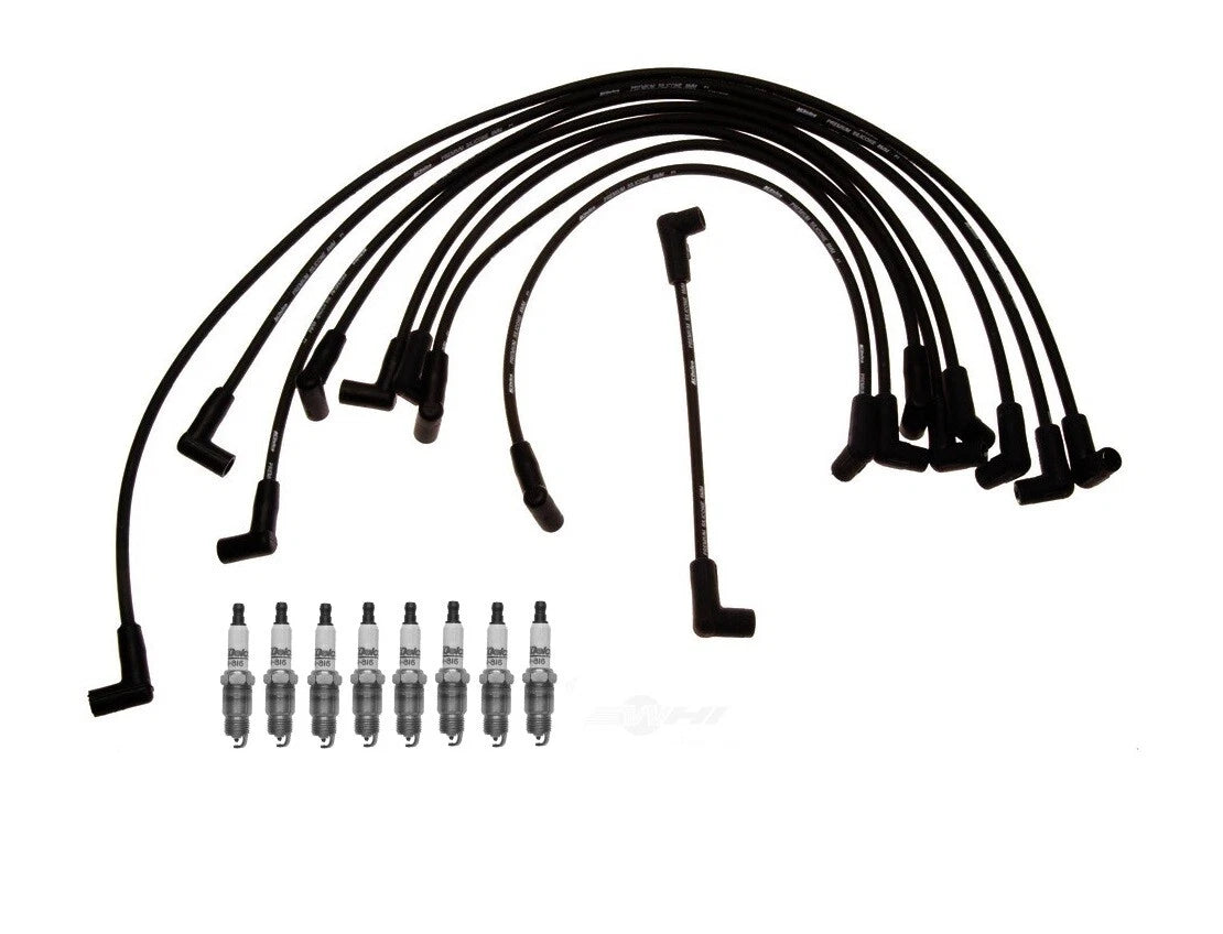 Set of 8 ACDelco Platinum Spark Plugs & Ignition Wire Set for Chevy 5.7 VIN L