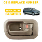 Inner Door Handle for Toyota Sienna (1998–2003) Right Side Beige