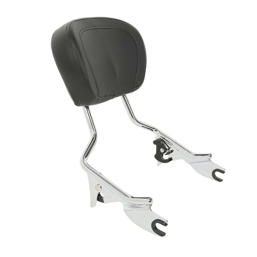 Chrome Sissy Bar Luggage Rack Docking Hardware Kit for Harley Touring (2014–2025)