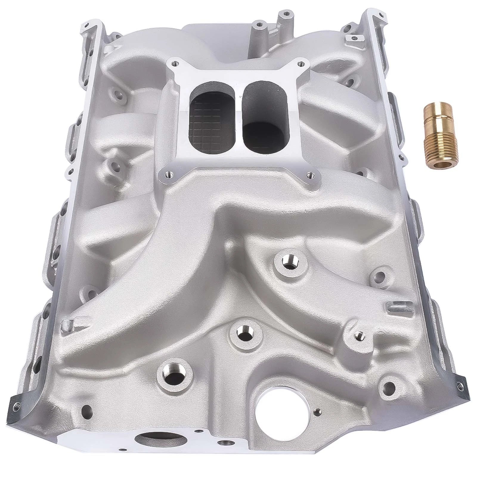 Dual Plane Satin Intake Manifold for Ford FE 390 406 410 427 428 (1968–1972)
