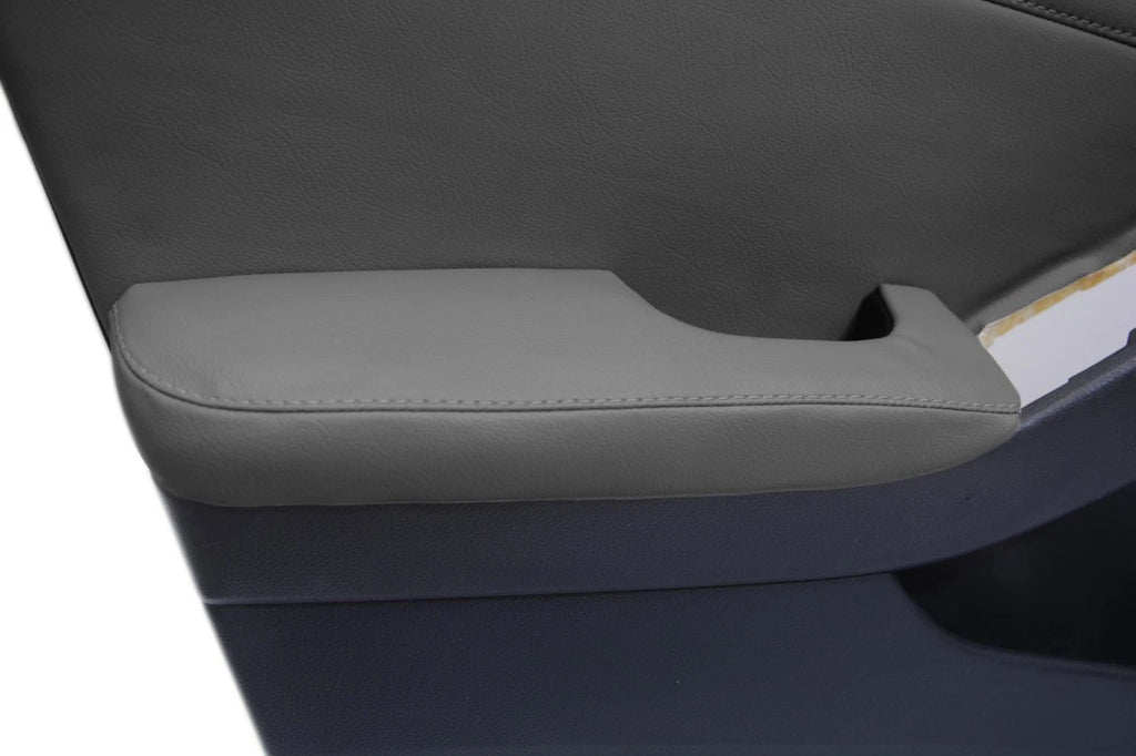 Front Door Armrest Cover for Nissan Altima (2007–2012) Gray Synthetic Leather