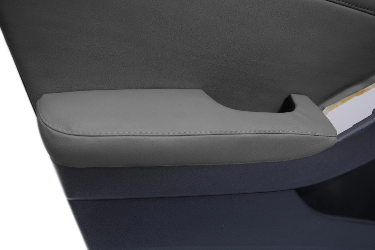 Front Door Armrest Cover for Nissan Altima (2007–2012) Gray Synthetic Leather