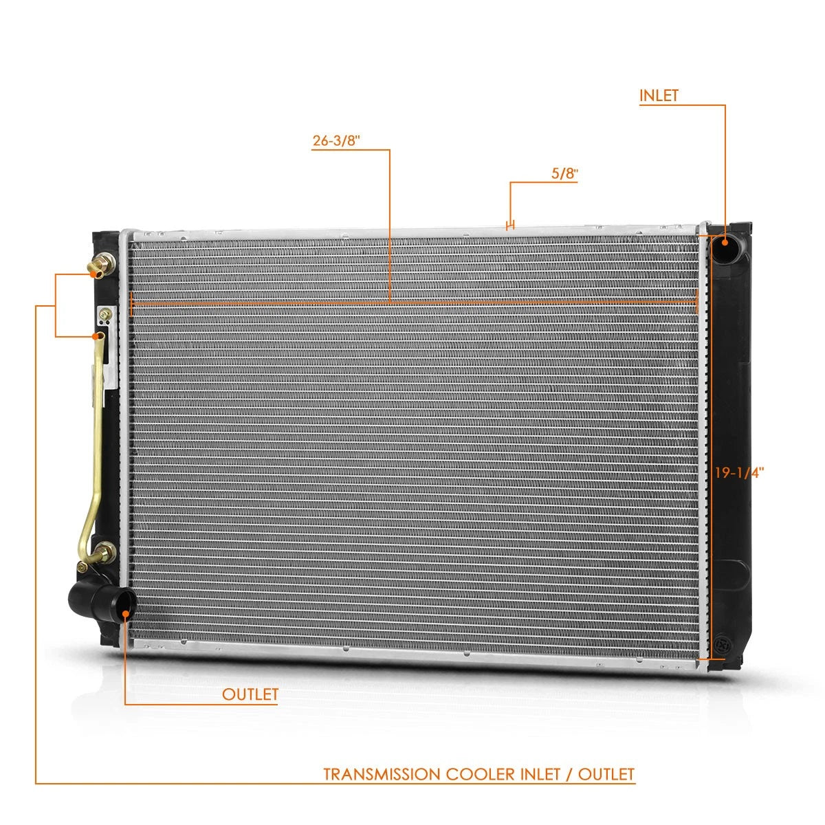 Aluminum Core Radiator DPI-2681 for Toyota Sienna (2004–2006)