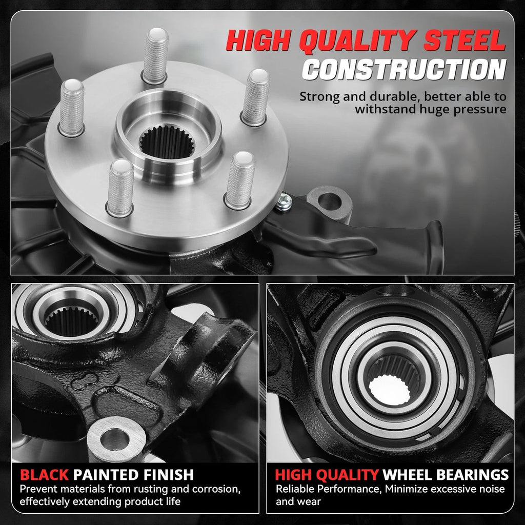 Front Right Loaded Wheel Bearing Knuckle Assembly for Toyota Corolla (2014–2017)