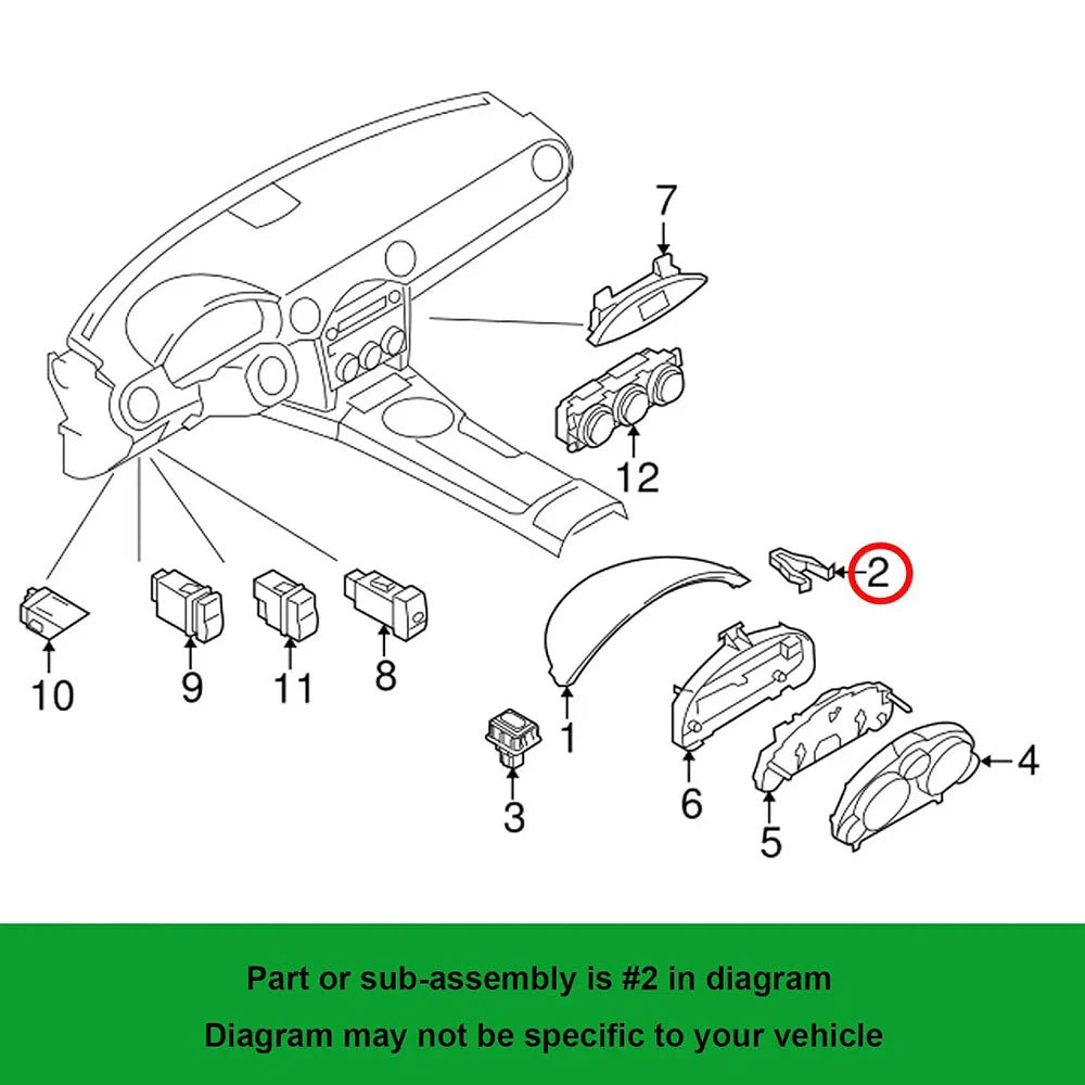 10 x Radio Bezel Clips for Mazda 2 3 5 6 CX-5 (2003-2023)