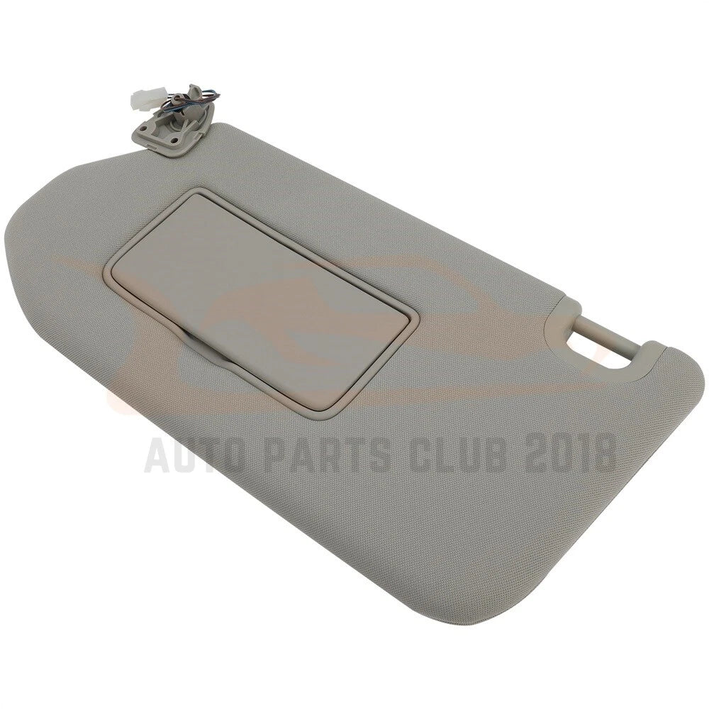 Left Gray Sun Visor with Lamp for Infiniti JX35 QX60 Pathfinder (2013-2017)
