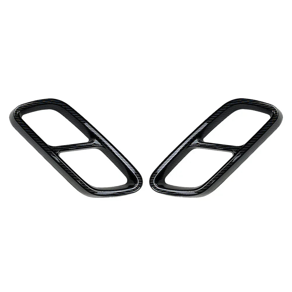 Rear Exhaust Muffler Tail Pipe Covers for Mercedes Benz C-Class (2022-2023)