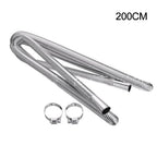 Stainless Steel Exhaust Pipe / 7-Length / Exhaust Pipe for Air Diesel Heater