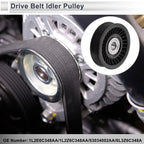 Drive Belt Idler Pulley for Ford Excursion (2002–2005) No. 1L2E6C348AA Plastic Black