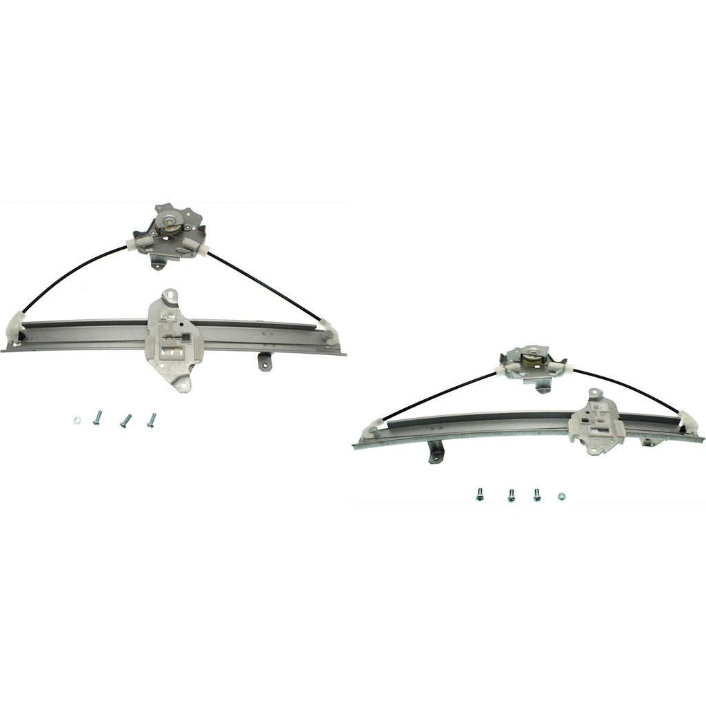 Set of 2 Window Regulators for Sedan (Rear Driver & Passenger Side)