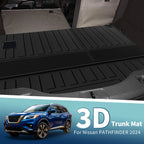 Flat Face Cargo Liner Rear Trunk Mat for Nissan Pathfinder (2024–2025) TPE