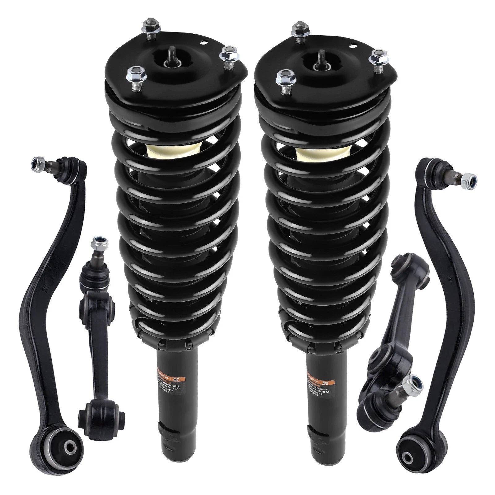 Front Complete Struts w/Coil Spring for Ford Fusion 2010–2012 2.5L