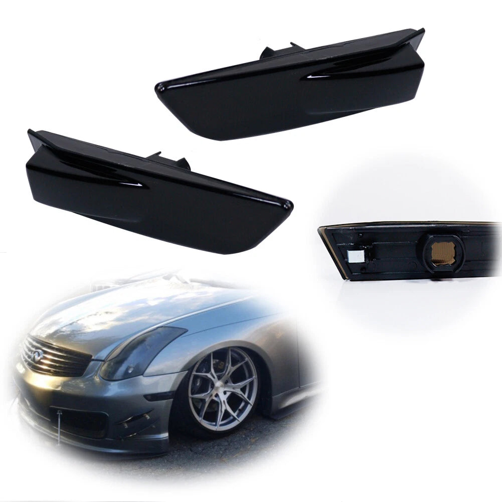 Smoked Lens Side Marker Lamps for Infiniti G35 Coupe (2003–2007)