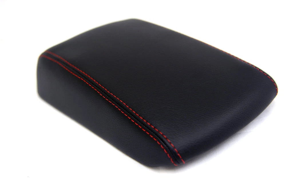 Center Console Armrest Cover for Mazda 3 (2003–2008) Red Stitch